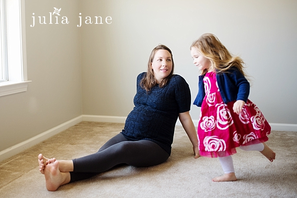 In home Maternity Portraits in Connecticut, by Connecticut Family Photographer Julia Jane Studios